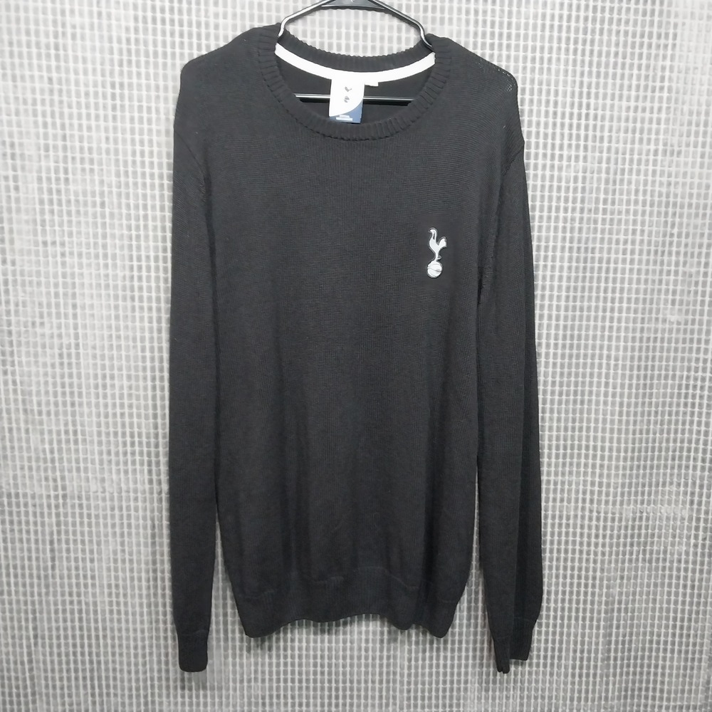 Tottenham Hotspur Mens Sweater Official Merchandise Crewneck XL Black